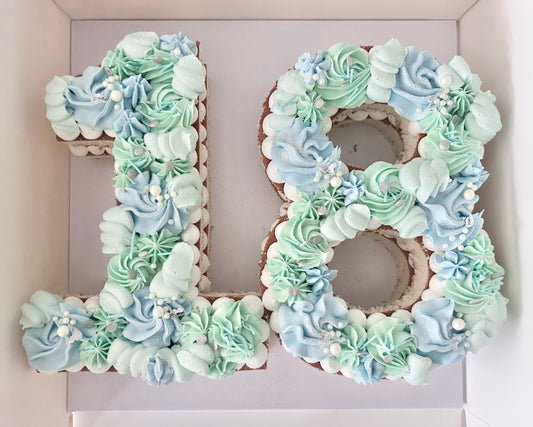 Double Number Cake - Luxe Piping