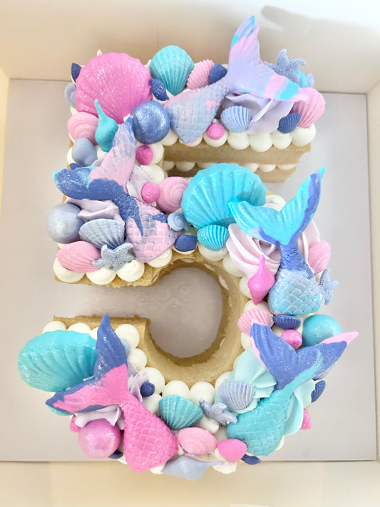 Mermaid Single Number Cake