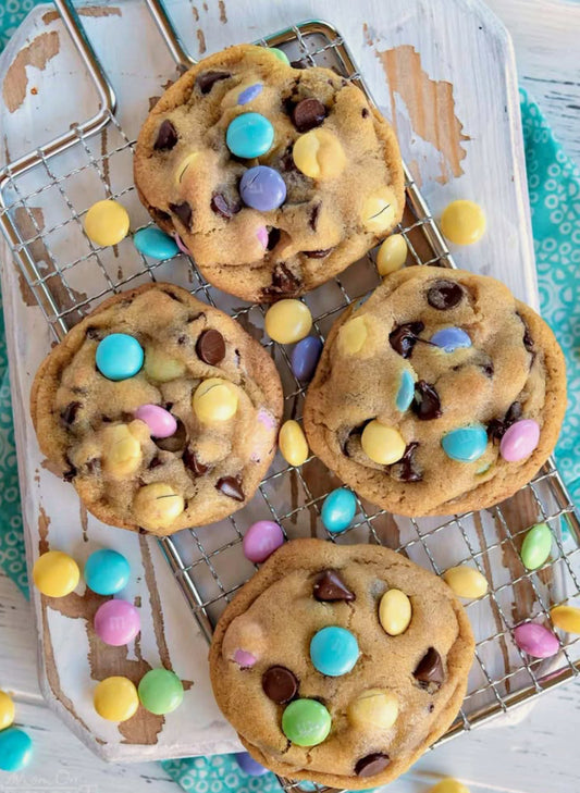 Smartie Chunk Cookies
