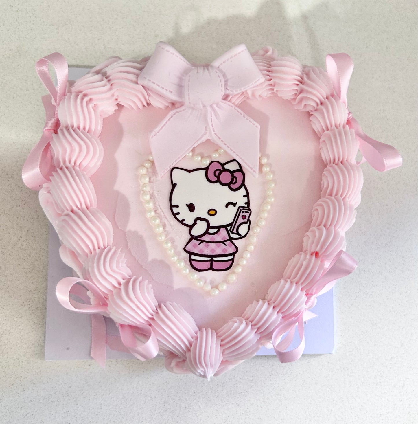 Character Retro Heart Cake